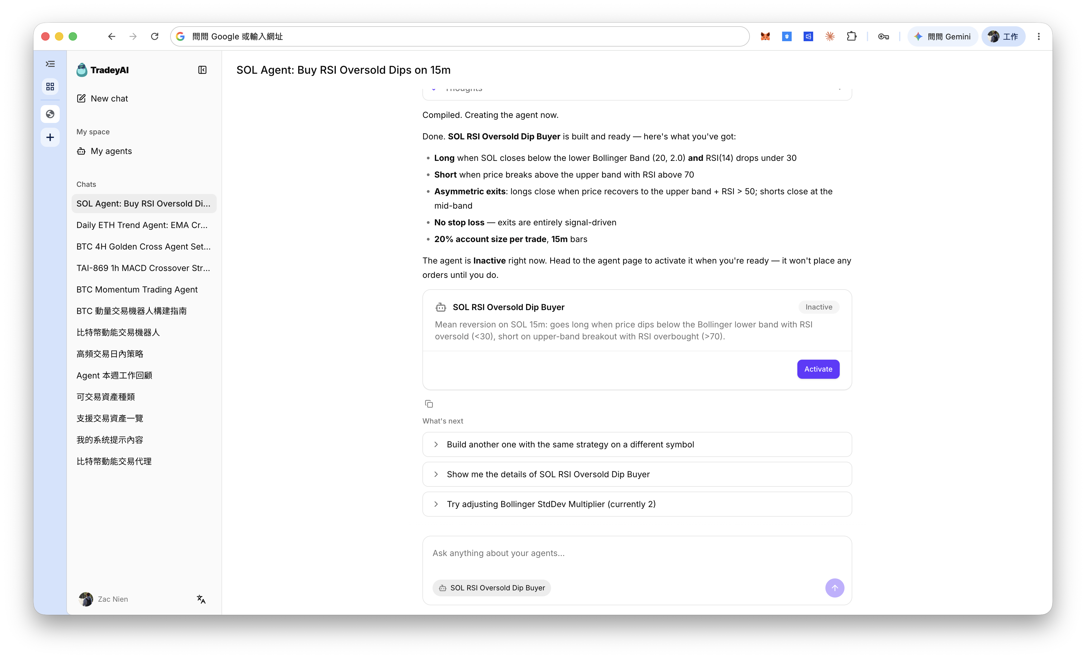 Strategy compiled and created